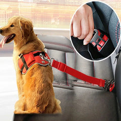 Adjustable Dog & Cat Car Seat Belt Safety Harness Clip Pet Shop