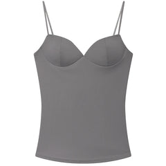 HXAO Burgundy Corset Camisole – Women Sleeveless Backless Top