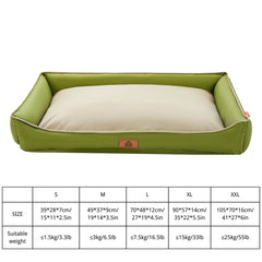 Winter Dog Beds,Waterproof Large Dog Bed with Sides, Non-Slip Bottom and Egg-Crate Foam Big Pet Couch Bed Washable Pet Shop