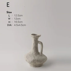 Hydroponics Nordic Style Simple Flower Pot, Ceramic White Vases, Table Accessories, Bathroom Aesthetic Room Home Decor