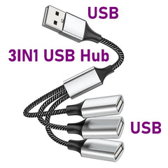 USB Hub Extensions Type C Male to 4 USB Female Cable Splitter OTG High Speed Transfer Adapter Portable Converter For PC Laptops
