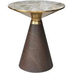 Nordic Light Luxury Round Coffee Table Modern Exquisite Home Creative Corner Table Living Room Furniture Sofa Side Rock Plate Round Tables