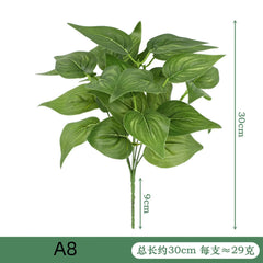 Fake Plant Home Living Room Decor Simulation Green Eucalyptus Leaves Jungle Arrangement Flower Arrangement Accessories
