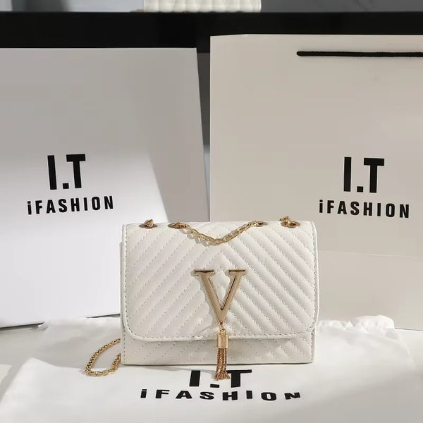 HOMEFISH Embroidery Women Crossbody Bag Thread Luxury Handbag Shoulder Bags Brand Sequined Tassel Clutch Small Bag