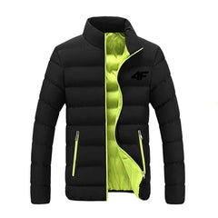 Men's  New Winter Long Sleeve Cotton Coat Zipper Jacket Men's Cotton Coat