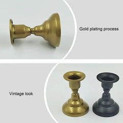 Candle Holder Rust-proof Simple Style Retro Appearance Decorative Iron Candle Display Stand Dining Table Ornament Home Supplies