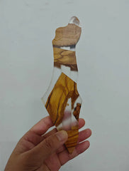 Handmade Mezuzah Case of Olive Wood and Epoxy Resin Jewish Home door Decor judaica Religious Gift for Jewish Home bless mezuzah