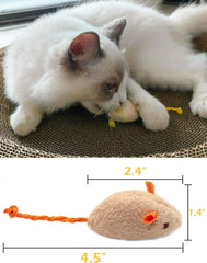 3/200pcs Rattle Cat Mouse Toys Also Prefilled Catnip Faux Fur Cat Mice Toys Interactive Cat Game Catnip Toys for Indoor Cats toy Pet Shop