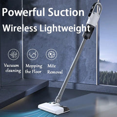 Cordless handheld vacuum cleaner, 15000PA suction power, 8-in-1 function, with LED light, 3000mAh battery.