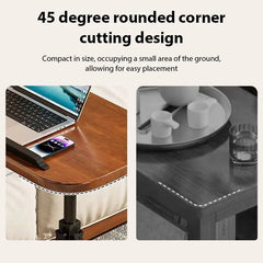 Adjustable Height Rotating Side Table Multi-Functional Lightweight Sofa Side Table Coffee Table Living Room Movable Desk Living Room Furniture