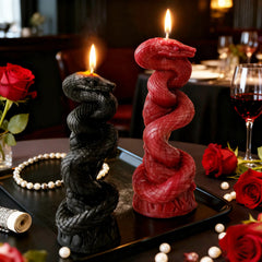 Creative Serpent Candle, Halloween Scented Pillar, Atmospheric Home Decor Свечи И Подсвечники