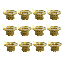 AB41-Flameless Oil Lamps, 12 Pcs Diwali Diyas Lamp Decorations, Diwali Led Water Sense Sensor Lights, Waterproof Lotus Tea Light