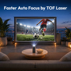 BYINTEK BOOK 1 P70X Portable Built-in Battery 4K Support 3D Wifi for Outdoor Movie Night Home Theater Projectors