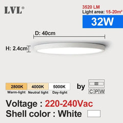 Home Decor LED Ceiling Light Wood Grain & White 3 in 1 Lighting Colors Home Lighting Kitchen Bedroom Bathroom Round Flush Ceiling Lamp