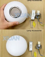 New Concealed Base Glass Wall Lamps French Bauhaus Milky White Round Ball Wall Light for Bedside Living Room Bathroom Mirror Dec