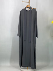 Hot Selle Muslim Woman Abaya With Pockets Islamic Casual And Simple Long Dresses Moroccan Caftan Woman Dubai Abaya Ramadan Black
