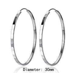 Senlissi 18K Gold Plated 925 Silver Hoop Earrings for Women