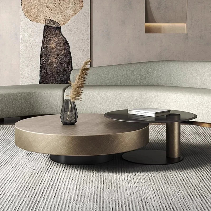 Modern Design Coffee Table Round Metal Luxury Living Room Coffee Tables Minimalist Nordic Stoliki Kawowe Living Room Furniture