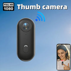  4K FHD Outdoor Sports Camera In Helmet Motorcycle Bike Thumb Size Snap Cam with Waterproof CaseFilming Bicycle Video Recording