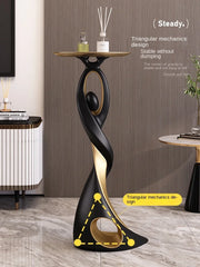Creative Designer Furniture Home Decor Art Abstract Sofa Side Table Light Luxury Living Room Porch Decor Corner Table Storage Living Room Furniture