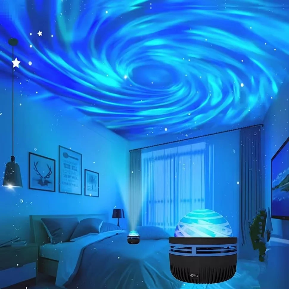 Aurora Projector LED Lamp Remote Control USB 5V Projector Night Light Color-Changing for Room Decor Kids Birthday Gifts