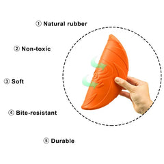OUZEY Bite Resistant Flying Disc Toys For Dog Multifunction Pet Puppy Training Toys Outdoor Interactive Game Pet Dogs Products Pet Shop
