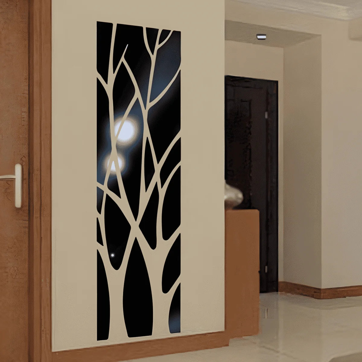 3D Acrylic Lucky Tree Wall Stickers DIY Stickers Art Mirror TV Background Wall Stickers Home Living Room Bedroom Home Decor Mirror Art