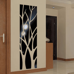 3D Acrylic Lucky Tree Wall Stickers DIY Stickers Art Mirror TV Background Wall Stickers Home Living Room Bedroom Home Decor Mirror Art
