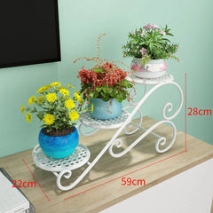 Metal Succulent Stand – Mini Desktop Plant Display Rack Home Decor