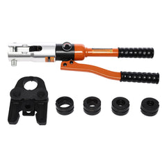 10T Professional Crimping Pliers with V/U Molds Type Hydraulic Press Tool Set Pressiing Pipe Crimper Aluminum Tube Clamp