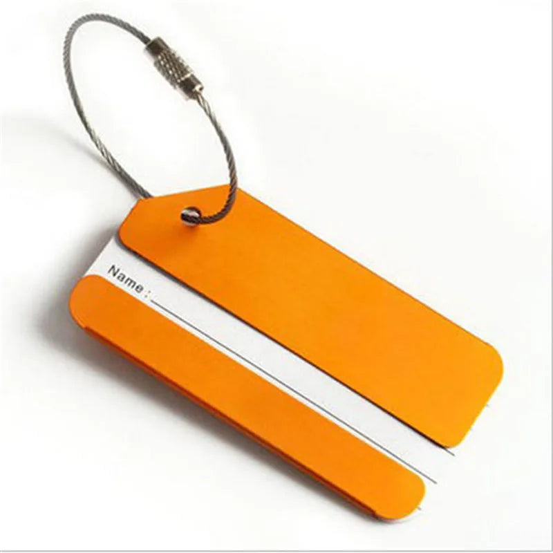 Airplane shape Travel Accessories Creative Luggage Tag Baggage Name Tags Aluminium Alloy Luggage Tags Boarding Label Tag