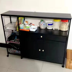 Kitchen Cabinet Multifunctional Floor Standing Sideboard Cabinet Microwave Shelf Organizer Kitchen & Dining Furniture