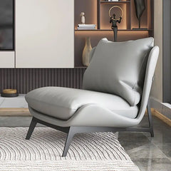 Upholstered Single Corner Sofa Lounge Leisure Armless Lazy Chair Comfy Accent Chair for Living Room Bedroom Reading Room Recliner-Living Room Furniture