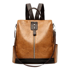 Female Backpack Multifunction PU Leather School Bag Women Shoulder Bag Travel Back Pack Mochila Feminina