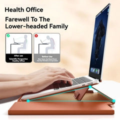 13-14/15-16 Inch Laptop Sleeve Holder Automatic Closing Multifunction Carrying Pouch with Stand Leather for Macbook Air