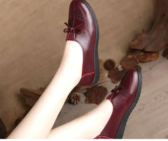 Women’s Leather Flats Classic Casual Loafers