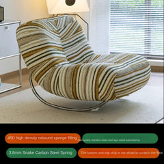 XD Caterpillar Corner Sofa Togo Balcony Casual Single Chair Living Room Internet Famous Wrought Iron Retro Rocking Chair Lazy Sofa Living Room Furniture