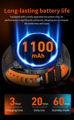 2026 New T-Rex3 Pro 1100mAh Battery Smart Watch GPS path 5ATM Waterproof Sports Run tracker Outdoors Compass Military Smartwatch