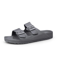 Summer Adjustable Soft Slides Slippers For Men Flat EVA Slippers Lightweight Anti Slip Slippers Size 34-47 48 49  Dropshipping
