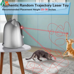 ATUBAN Interactive Laser Pointer Cat Toys for Indoor Cats,Cat Laser Toy Automatic for Bored Indoor Adult Cats/Kittens/Dogs Pet Shop