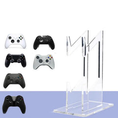 1/2PCS Clear 2 Layer PS5 PS4 Controller Stand With Headphone Holder Game Accessories Organizer Storage Rack For 1/2 Controllers