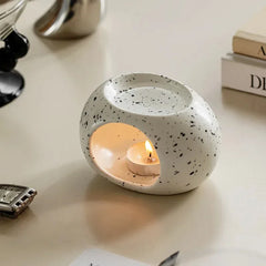 European Style Creative Ceramic Essential Oil Aroma Diffuser Candle Lamp Meditation Yoga Incense Holder Ornament Home Decor