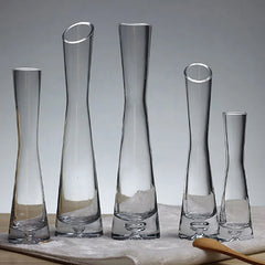 Transparent Glass Flower Vase Small Vase Hydroponics Flower Terrarium Luxury Room Table Home Decor Wedding Decoration
