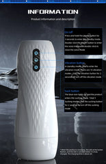 Male Masturbator Automatic Sucking Vibration Blowjob Machine Heating Pussy Penis Pump Masturbation Cup Sex Toys for Men Supplies