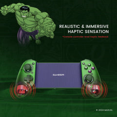 GameSir G8 Plus Hulk Edition Thanos Edition Mobile Gaming Controller for iOS Android Tablet Nintendo Switch 2/1 Steam PC Gamepad