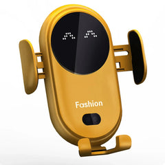 Fashion Qi Fast Wireless Charger Car Phone Holder Smart Infrared Sensor Air Vent Mount Automatic Clamping Mobile Phone Stand S11