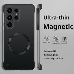 Thin Frameless Ultra Thin Magnetic Phone Case for Samsung Galaxy S25 Ultra S25 S24 S23 S22 Plus PC Hard Protective Cooling Cover