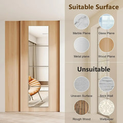 4/8pcs Wall Mirror Full Length Mirror for Bedroom Full Body Shatterproof Mirror Large Unbreakable frameless Soft Acrylic Mirrors