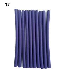 10pcs Flexible Hair Curling Rod Hair Curler Makers Soft Foam Bendy Twist Curls Flexi Rollers Styling Tools Hair Roller No Heat