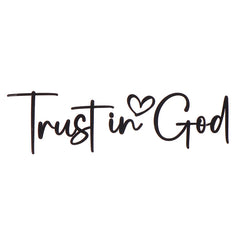Trust In God Mirror Decal, Car Decals For Women, Faith Mirror Decal, Cute Vinyl Decal, Christian Car Mirror Decal, Religious Car